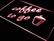 Coffee to Go LED Light Sign - LED Gift Works