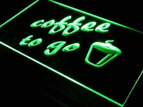 Coffee to Go LED Light Sign - LED Gift Works