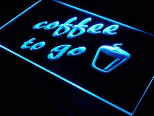 Coffee to Go LED Light Sign - LED Gift Works