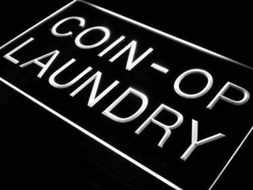 Coin Operated Laundry Laundromat LED Light Sign - Way Up Gifts