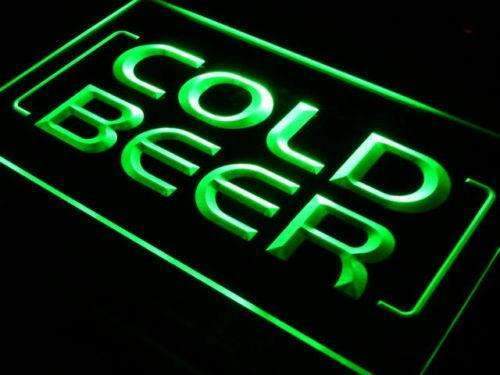 Cold Beer Store Bar LED Light Sign - LED Gift Works