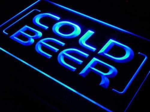 Cold Beer Store Bar LED Light Sign - Way Up Gifts