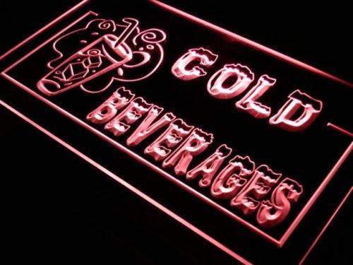 Cold Beverages LED Light Sign - Way Up Gifts
