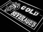 Cold Beverages LED Light Sign - LED Gift Works