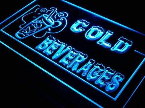Cold Beverages LED Light Sign - Way Up Gifts
