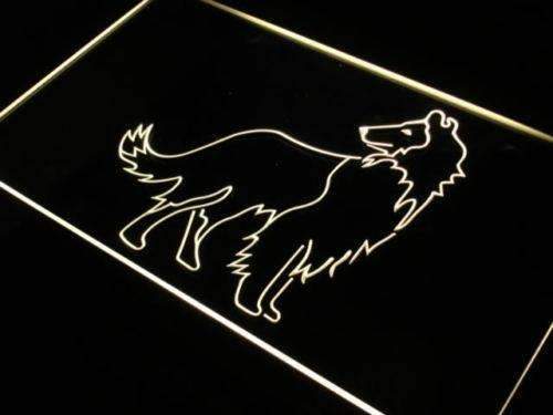 Collie Dog LED Light Sign - LED Gift Works