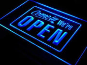 Come In We're Open LED Light Sign - LED Gift Works