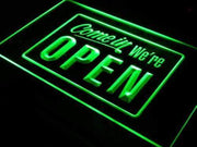 Come In We're Open LED Light Sign - LED Gift Works
