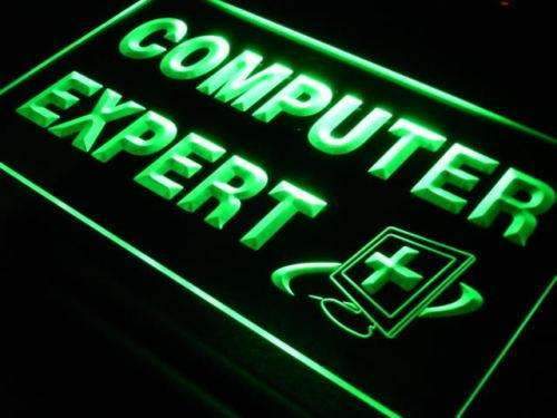 Computer Expert Repairs LED Light Sign - LED Gift Works