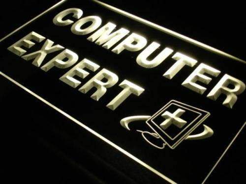 Computer Expert Repairs LED Light Sign - LED Gift Works