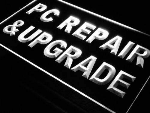 Computer PC Repair and Upgrade LED Light Sign - LED Gift Works