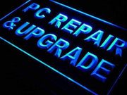 Computer PC Repair and Upgrade LED Light Sign - LED Gift Works
