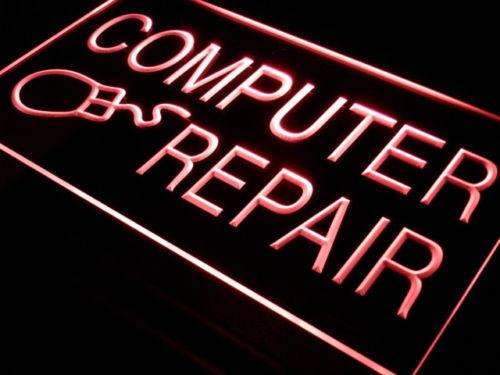 Computer Repair LED Light Sign - LED Gift Works