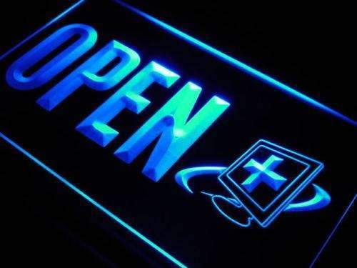Computer Repair Open LED Light Sign - LED Gift Works