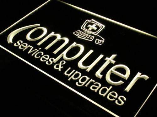 Computer Services Upgrades LED Light Sign - Way Up Gifts