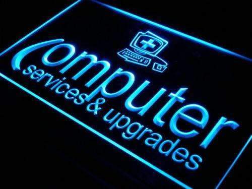 Computer Services Upgrades LED Light Sign - Way Up Gifts