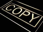 Copying Services Copy LED Light Sign - LED Gift Works