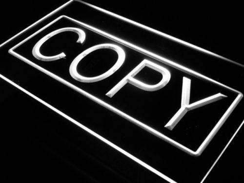 Copying Services Copy LED Light Sign - LED Gift Works