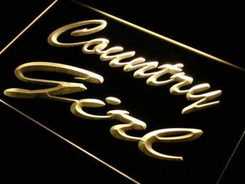 Country Girl LED Light Sign - LED Gift Works
