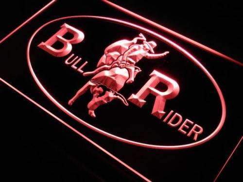 Cowboy Bull Rider LED Light Sign - LED Gift Works