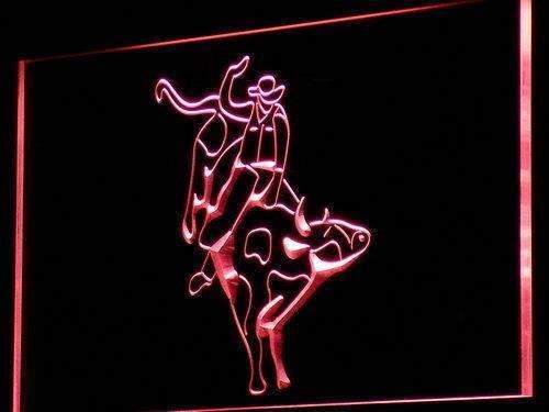 Cowboy Bull Rider LED Light Sign - Way Up Gifts