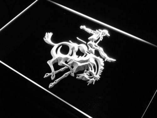 Cowboy Riding Horse LED Light Sign - LED Gift Works