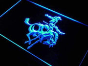 Cowboy Riding Horse LED Light Sign - LED Gift Works