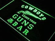 Cowboys Leave Guns Bar II LED Light Sign - LED Gift Works