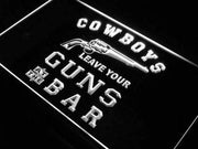 Cowboys Leave Guns Bar II LED Light Sign - LED Gift Works