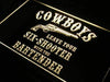 Cowboys Leave Six Shooter Bar LED Light Sign - Way Up Gifts