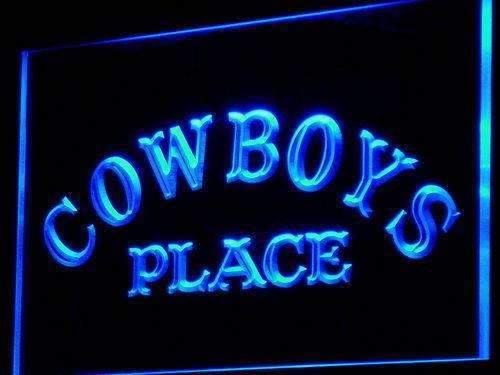 Cowboys Place LED Light Sign - Way Up Gifts
