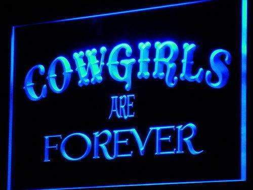 Cowgirls are Forever LED Light Sign - LED Gift Works