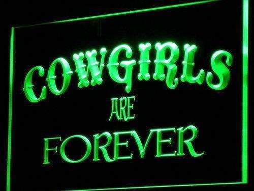 Cowgirls are Forever LED Light Sign - LED Gift Works