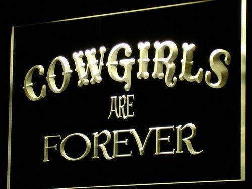 Cowgirls are Forever LED Light Sign - LED Gift Works