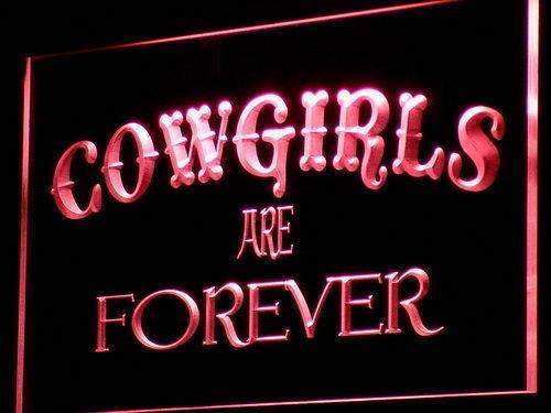 Cowgirls are Forever LED Light Sign - LED Gift Works