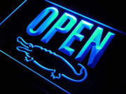 Crocodile Display Open LED Light Sign - LED Gift Works