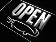 Crocodile Display Open LED Light Sign - LED Gift Works