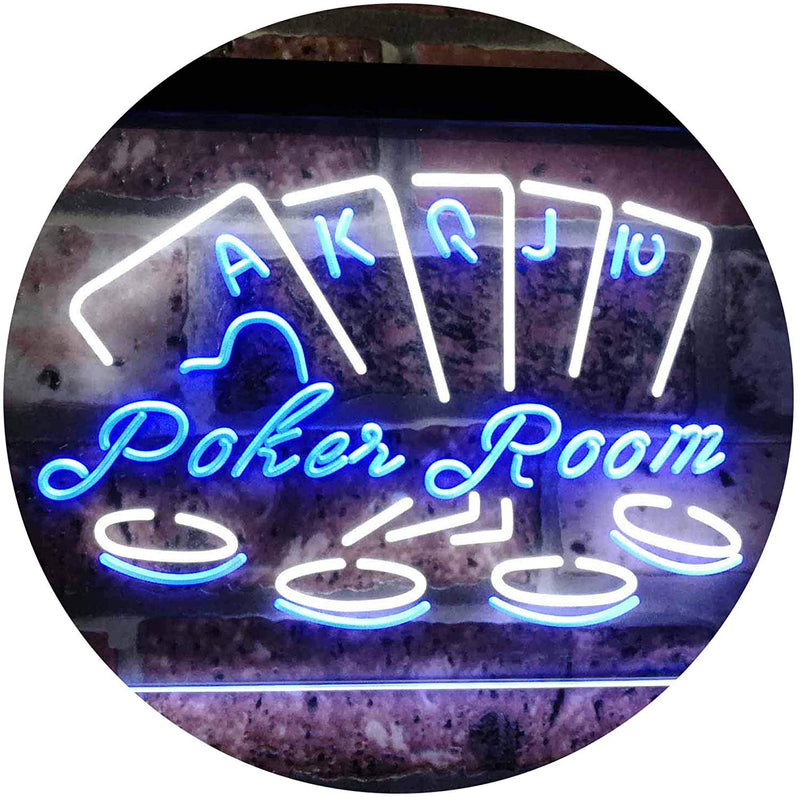 Poker Room LED Light Sign - LED Gift Works