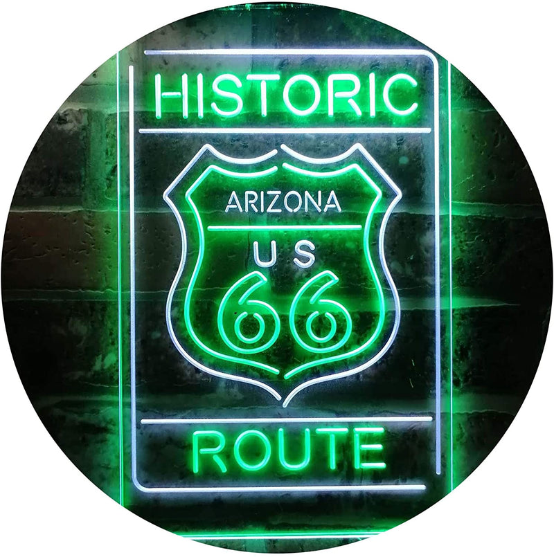 Arizona Historic Route US 66 LED Light Sign - LED Gift Works