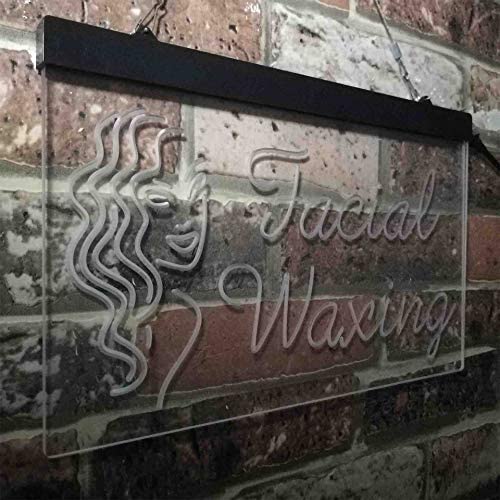 Facial Waxing LED Light Sign - Way Up Gifts