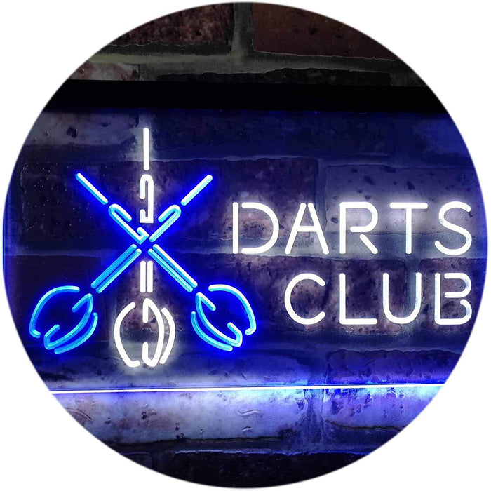 Darts Club LED Light Sign - Way Up Gifts