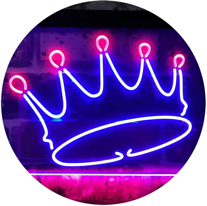 Princess Crown Girls Room Decor LED Light Sign - Way Up Gifts