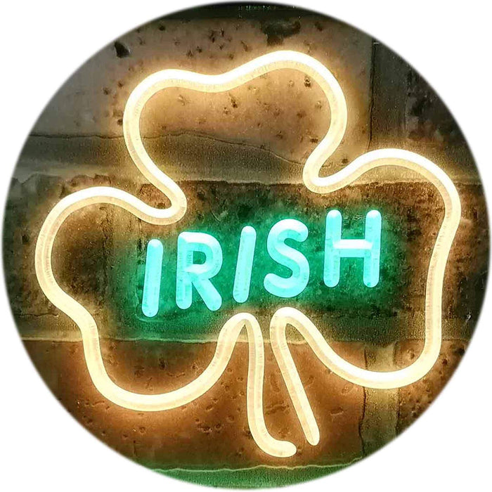 Shamrock Irish LED Light Sign - Way Up Gifts