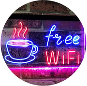 Cafe Coffee Free WiFi LED Light Sign - LED Gift Works