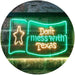 Don't Mess with Texas Flag Garage LED Light Sign - Way Up Gifts