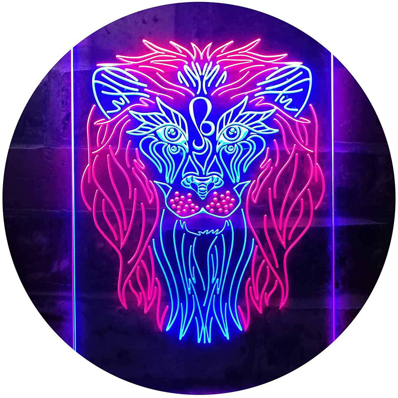 Lion Art Decor LED Light Sign - LED Gift Works