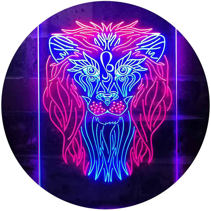 Lion Art Decor LED Light Sign - Way Up Gifts