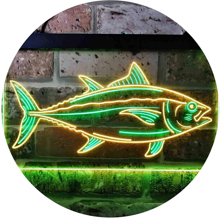 Tuna Fish Bait Store Fishing Beach Decor LED Light Sign - Way Up Gifts