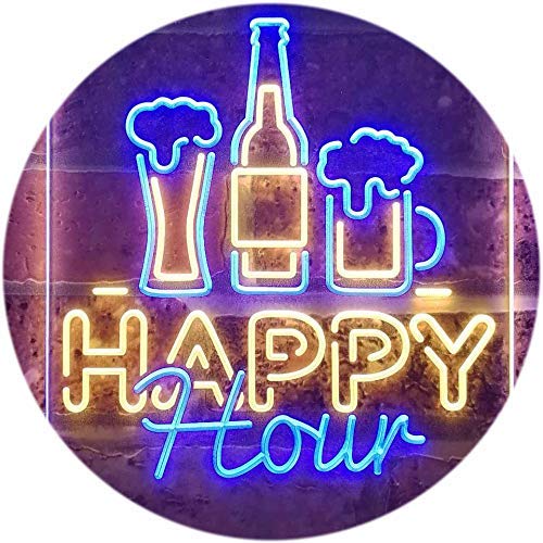 Happy Hour LED Light Sign - LED Gift Works