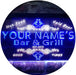Personalized Hot Food Cold Beer Bar & Grill LED Light Sign - Way Up Gifts